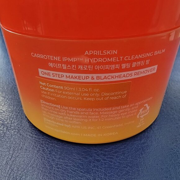 Aprilskin Carrotene IPMP Hydromelt Cleansing Balm Korean Skincare - Picture 4 of 13